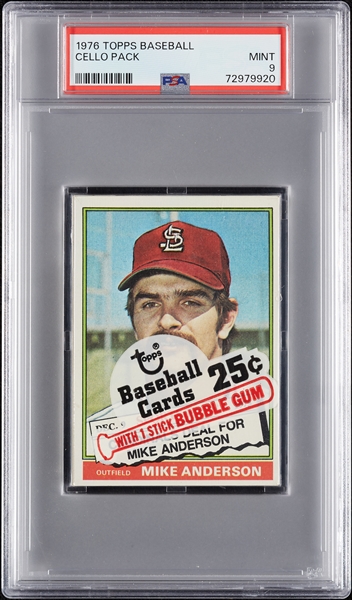 1976 Topps Baseball Cello Pack (Graded PSA 9)