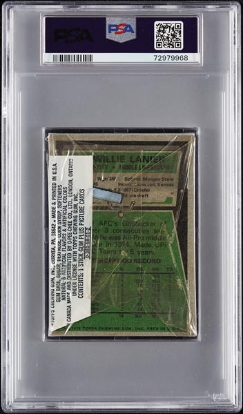 1975 Topps Football Cello Pack (Graded PSA 9)