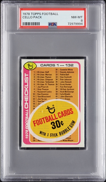 1978 Topps Football Cello Pack (Graded PSA 8)