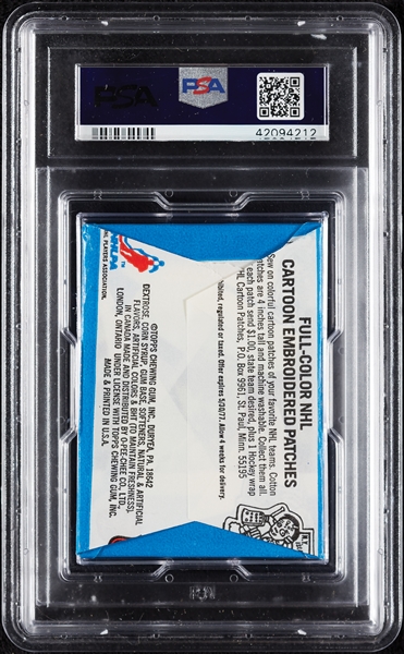 1977 Topps Hockey Wax Pack in 1976 Wrapper (Graded PSA 8)