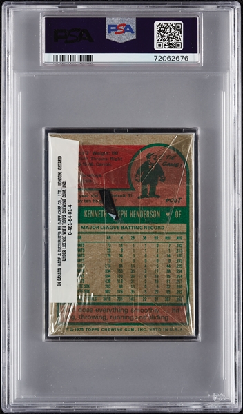 1975 Topps Baseball Cello Pack (Graded PSA 7)