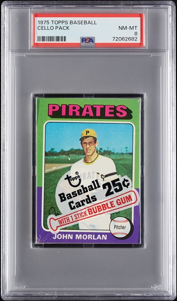 1975 Topps Baseball Cello Pack (Graded PSA 8)