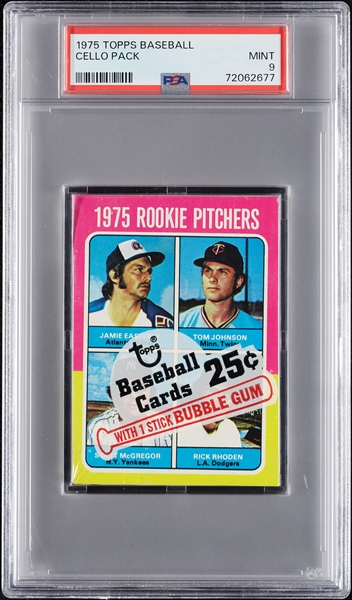 1975 Topps Baseball Cello Pack (Graded PSA 9)