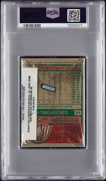 1975 Topps Baseball Cello Pack (Graded PSA 9)