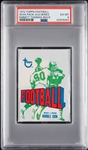 1972 Topps Football 2nd Series Wax Pack - Emmitt Thomas Back (Graded PSA 6)