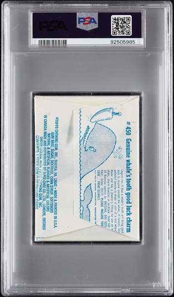 1972 Topps Football 2nd Series Wax Pack - Terry Bradshaw Back (Graded PSA 8)