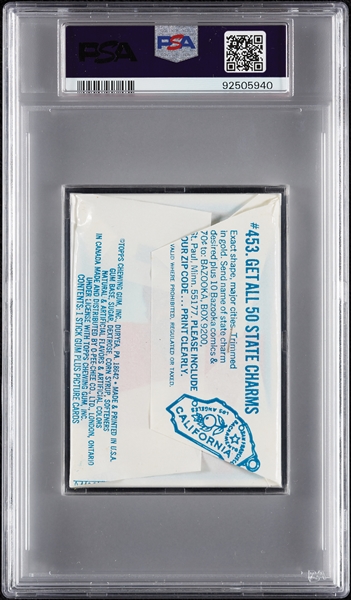 1972 Topps Football 2nd Series Wax Pack - Johnny Unitas Top (Graded PSA 9)