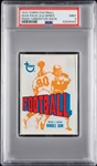 1972 Topps Football 2nd Series Wax Pack - Fran Tarkenton Back (Graded PSA 9)