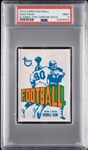 1972 Topps Football 2nd Series Wax Pack - Deacon Jones Top; Joe Greene Back (Graded PSA 9)