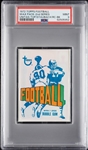 1972 Topps Football 2nd Series Wax Pack - Johnny Unitas Top; Roger Staubach RC Back (Graded PSA 9)