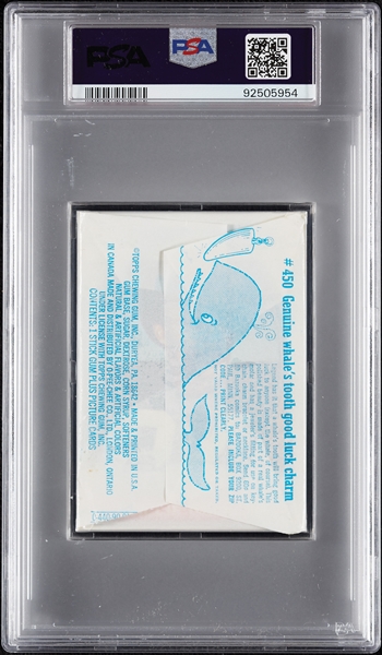 1972 Topps Football 3rd Series Wax Pack - Checklist Top (Graded PSA 8)