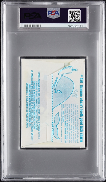 1972 Topps Football 3rd Series Wax Pack - Alan Page Back (Graded PSA 9)