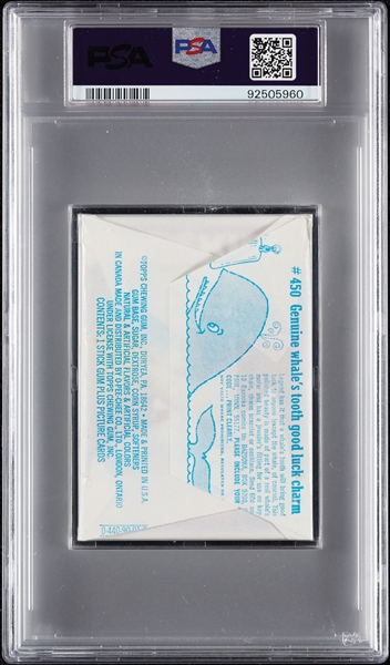 1972 Topps Football 3rd Series Wax Pack - Steve Spurrier Top (Graded PSA 10)