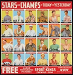 1933 Sport Kings Advertising Display Sheet