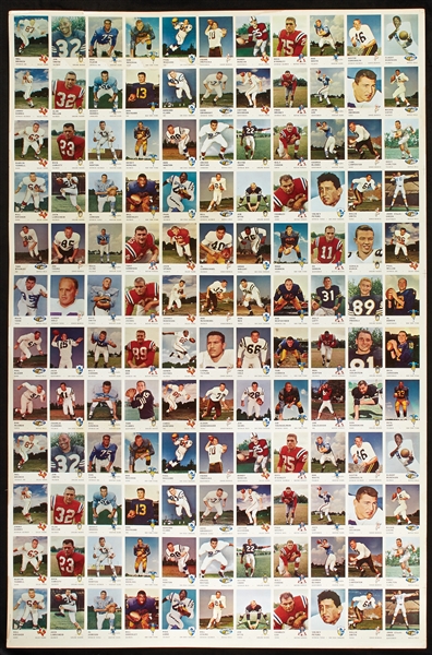 1961 Fleer Football Series II Uncut Sheets (2)