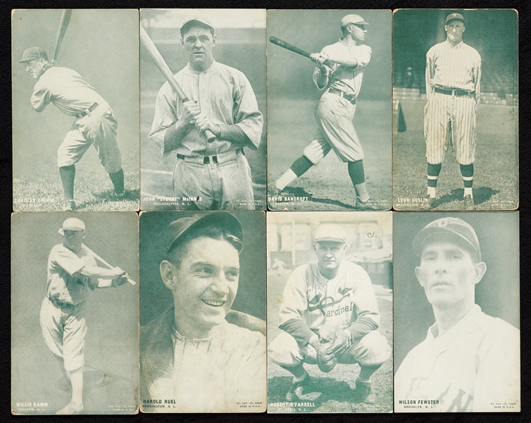 1927 Exhibit Baseball Green Tint Group (38)