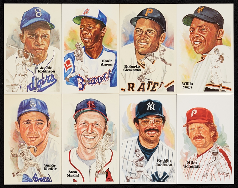 1980-2001 Perez-Steele Hall of Fame Postcards Complete Set (275)