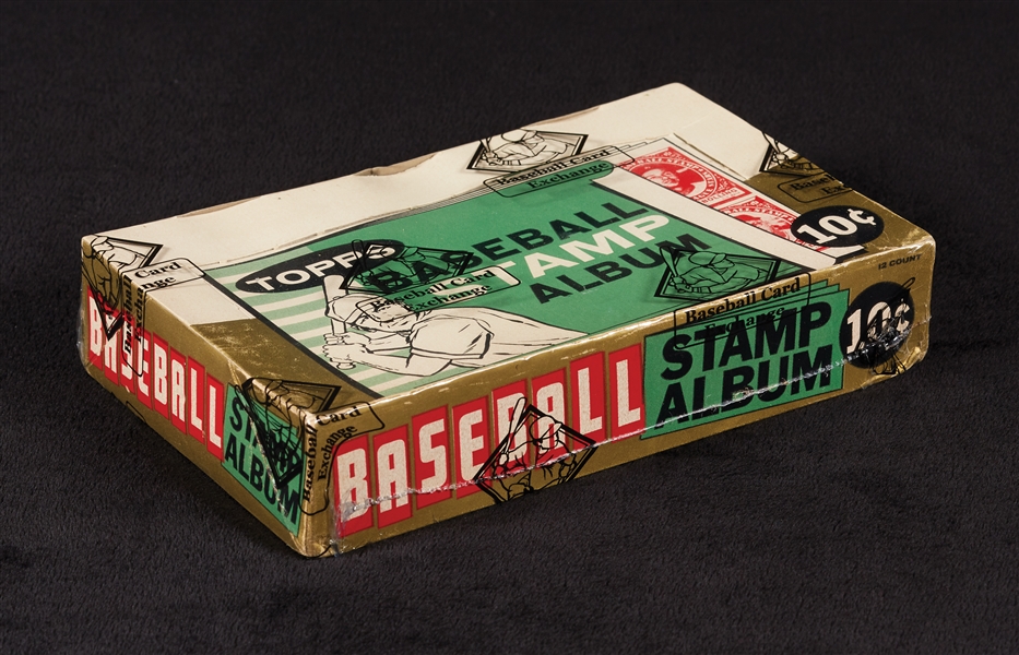 1961 Topps Baseball Stamps Album Wax Box (12) (BBCE)