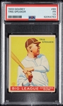 1933 Goudey Tris Speaker No. 89 PSA 1.5