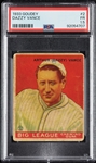 1933 Goudey Dazzy Vance No. 2 PSA 1.5