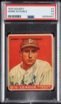 1933 Goudey Heinie Schuble No. 4 PSA 1.5