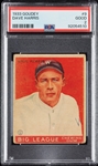 1933 Goudey Dave Harris No. 9 PSA 2