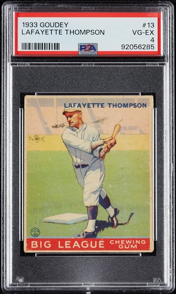 1933 Goudey Lafayette Thompson No. 13 PSA 4