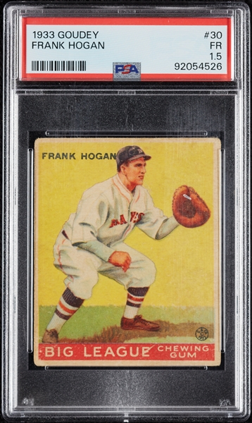 1933 Goudey Frank Hogan No. 30 PSA 1.5