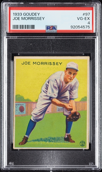 1933 Goudey Jim Morrissey No. 97 PSA 4