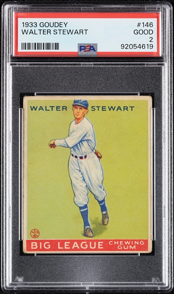 1933 Goudey Walter Stewart No. 146 PSA 2