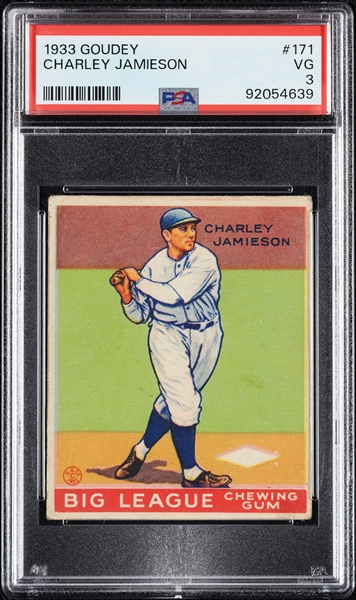 1933 Goudey Charley Jamieson No. 171 PSA 3