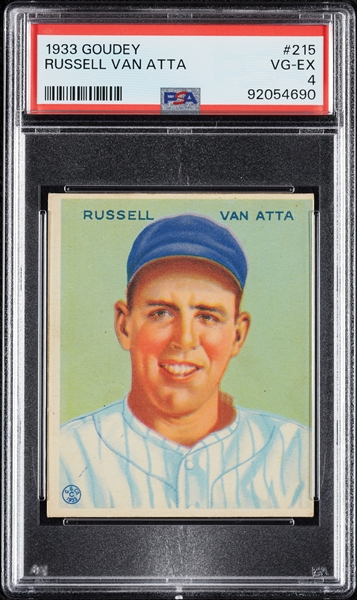 1933 Goudey Russell Van Atta No. 215 PSA 4