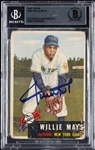 Willie Mays Signed 1953 Topps No. 244 (BAS)