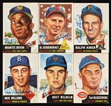 Signed 1953 Topps Baseball Group with HOFers (71)