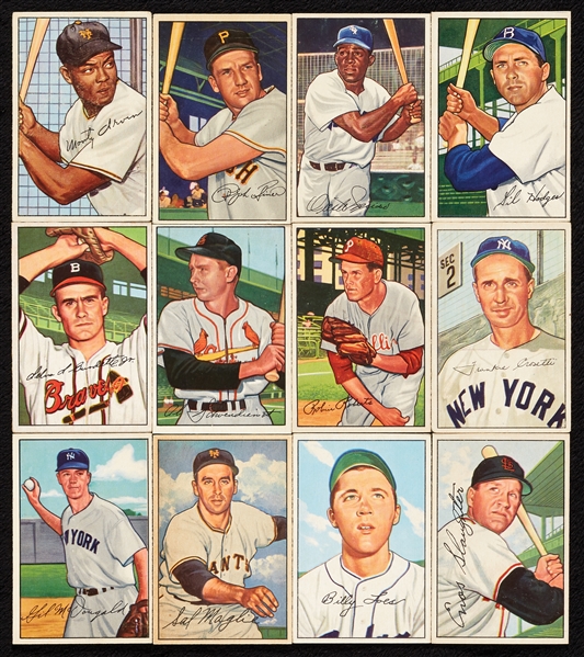 1952 Bowman Baseball Partial Set, 11 HOFers, 22 Highs (143/252)