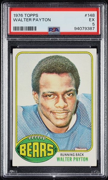 1976 Topps Walter Payton RC No. 148 PSA 5