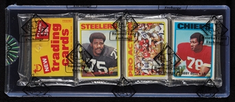 1972 Topps Football Rack Pack - Joe Greene, Bobby Bell Top (BBCE)