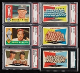 1960 Topps Baseball Mostly PSA 7 Group, Three HOFers, Six All-Stars (67)