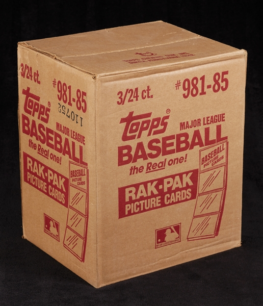 1985 Topps Baseball Rack Pack Case (3/24)