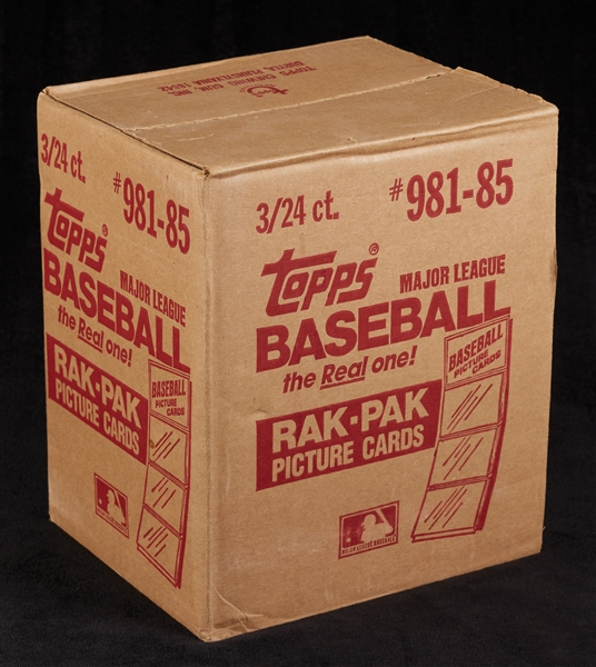 1985 Topps Baseball Rack Pack Case (3/24)