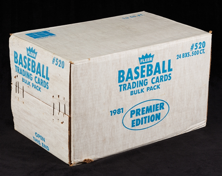 1981 Fleer Baseball Vending Sealed Case (24/500)