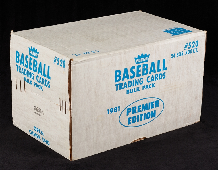 1981 Fleer Baseball Vending Sealed Case (24/500)