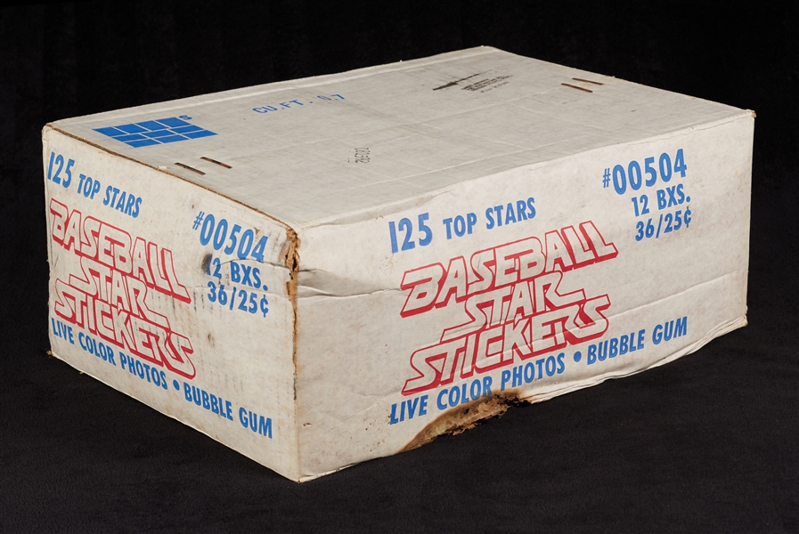 1981 Fleer Baseball Star Stickers Case (12)