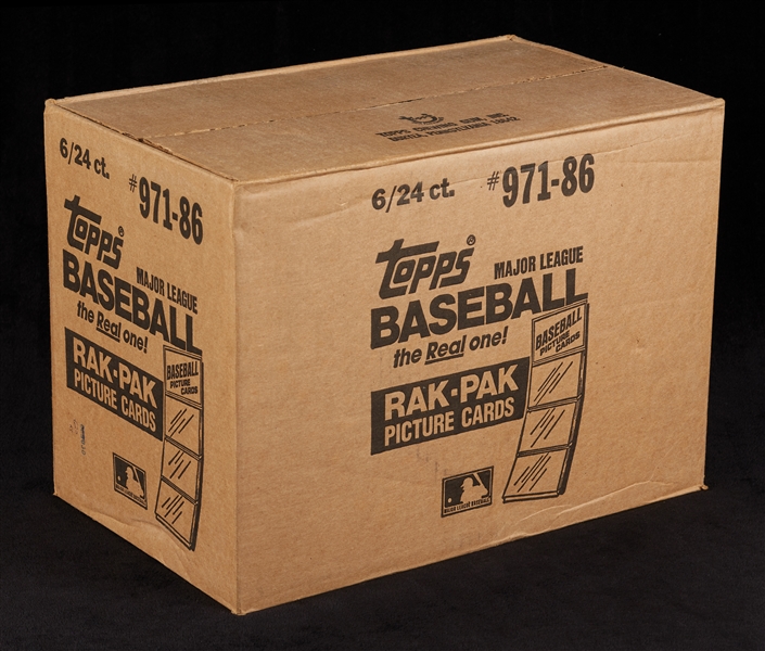 1986 Topps Baseball Rack Pack Case (6/24)