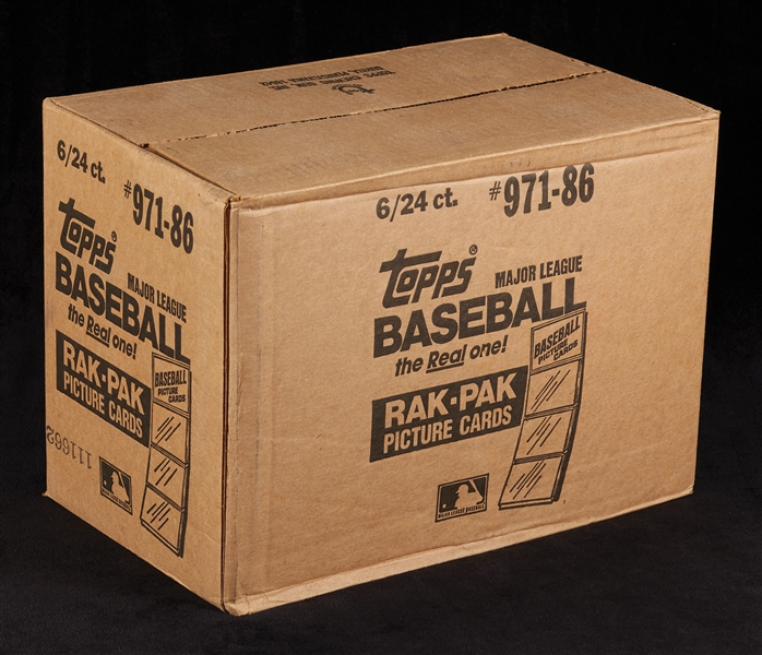 1986 Topps Baseball Rack Pack Case (6/24)