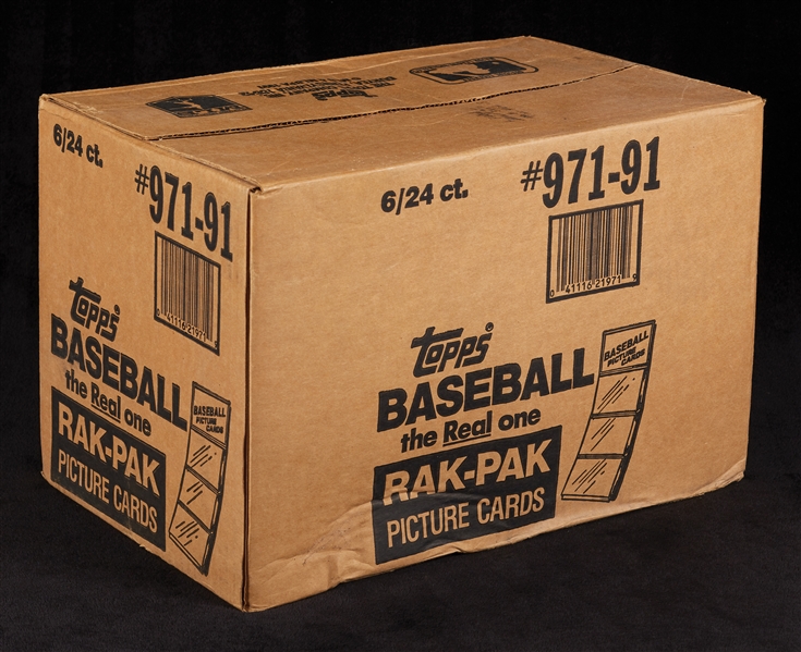 1991 Topps Baseball Rack Pack Case (6/24)