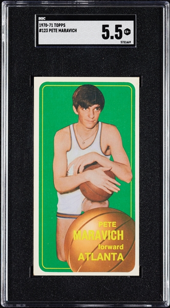 1970 Topps Pete Maravich RC No. 123 SGC 5.5