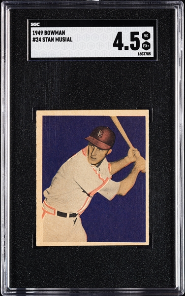 1949 Bowman Stan Musial No. 24 SGC 4.5