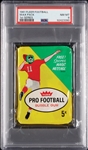 1961 Fleer Football 1st Series Wax Pack (Graded PSA 8)