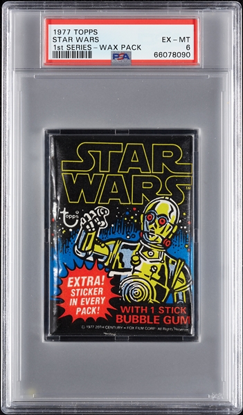 1977 Topps Star Wars Series 1 Wax Pack (Graded PSA 6)